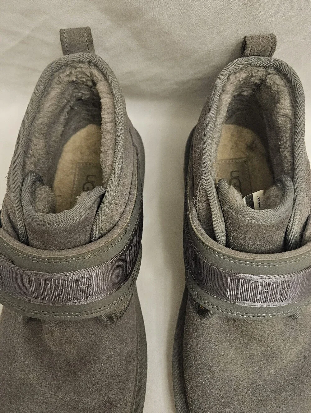 UGG Neumel Snapback Suede Boots Mens 10 Grey 1118570 Winter Outdoor